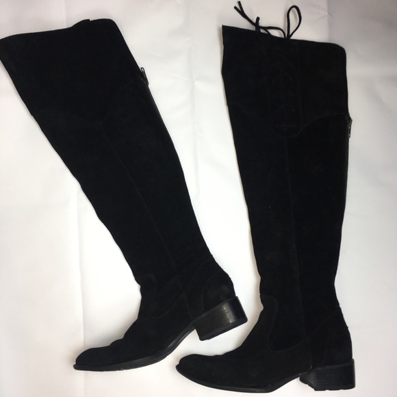 born black suede boots